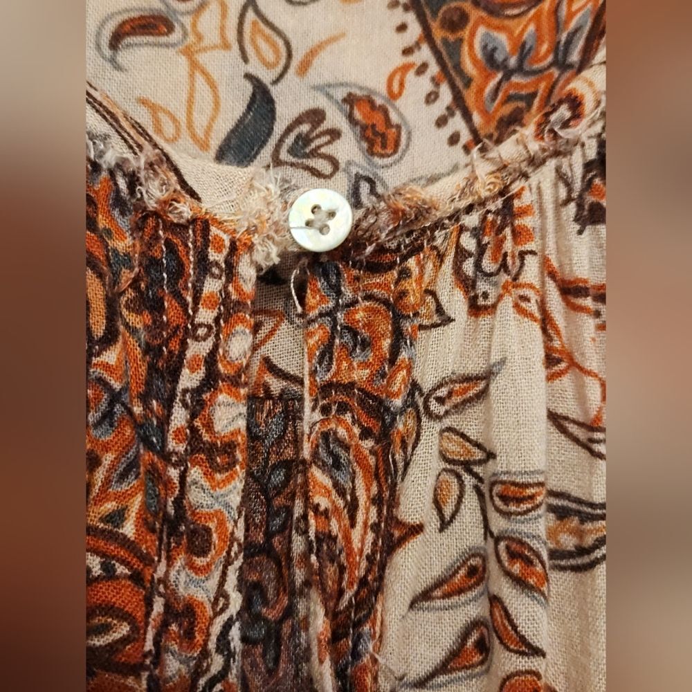 Zara Womes Paisley Print Maxi Dress Size XS Boho! Festival! - Picture 4 of 8